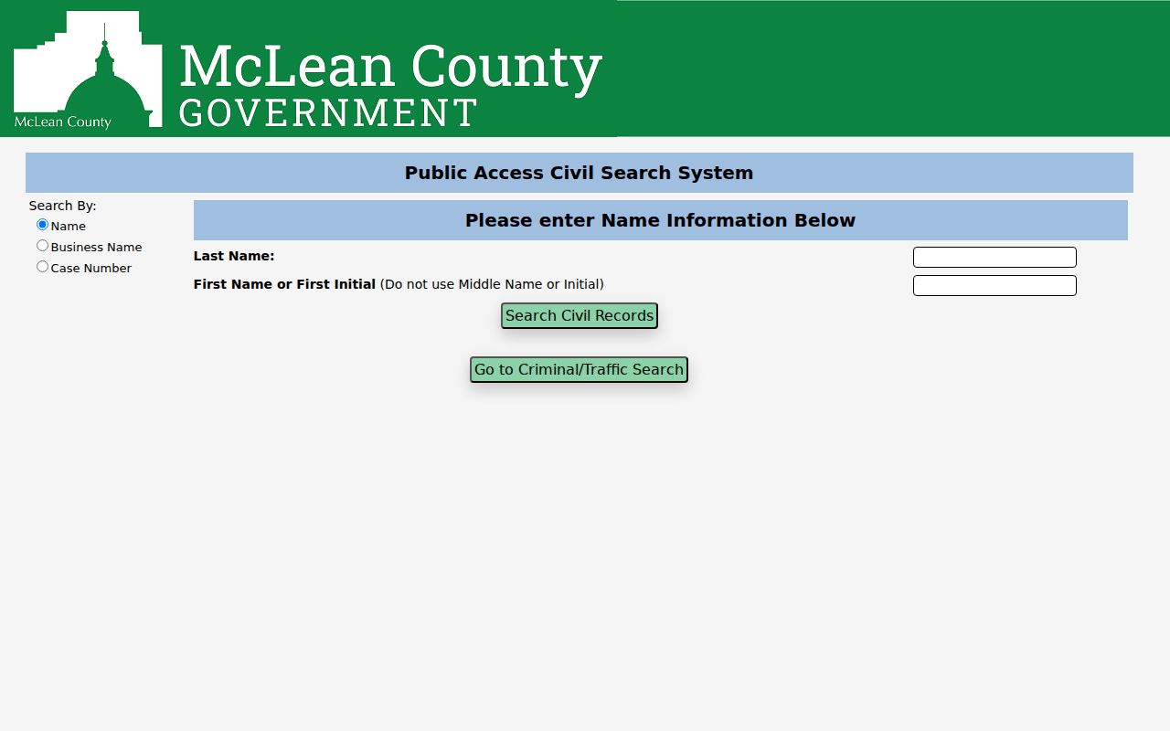 Normal residents directory McLean civil court search