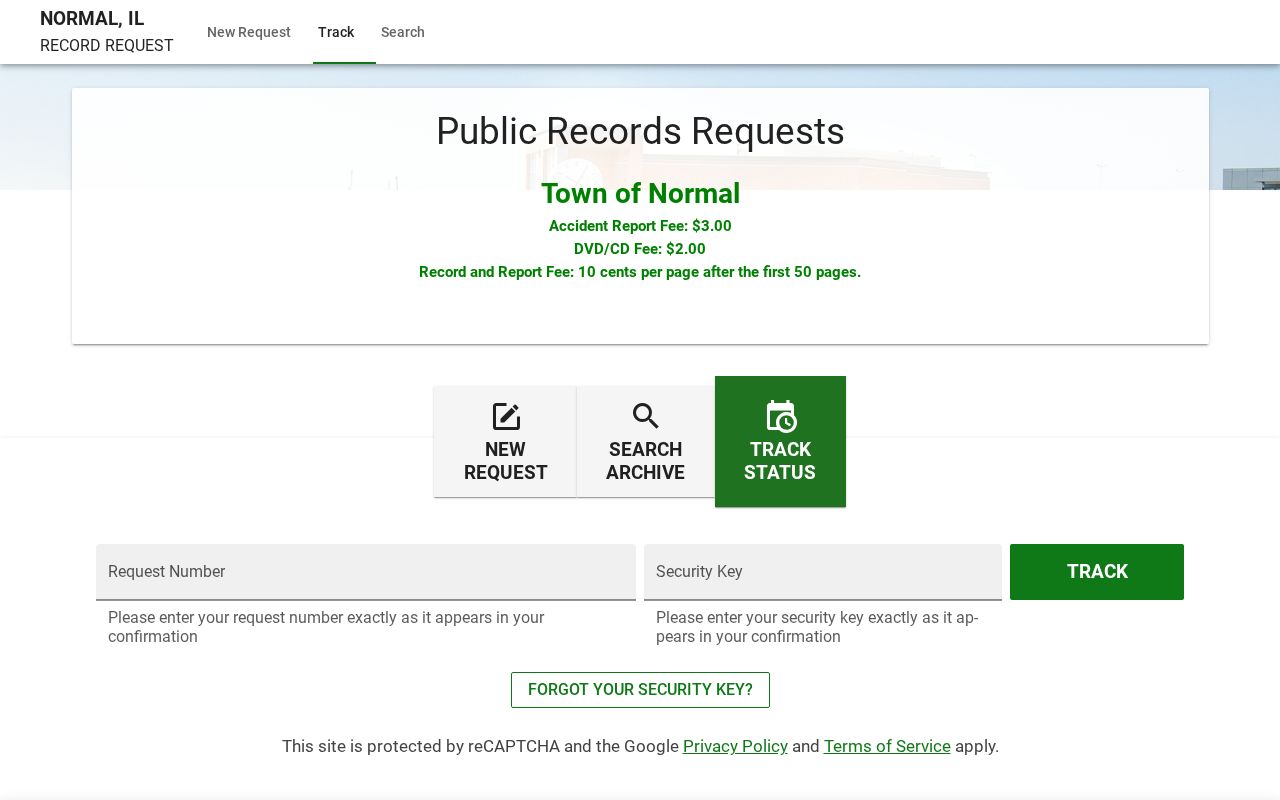 Normal residents directory Town FOIA request portal