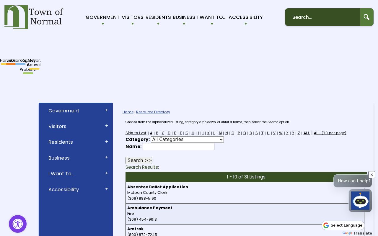 Normal neighbors community resource directory
