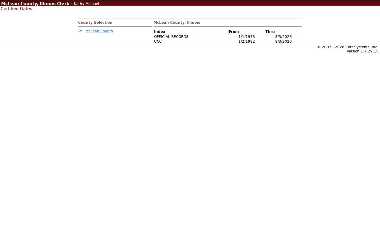 Normal previous residents deed index certified coverage page